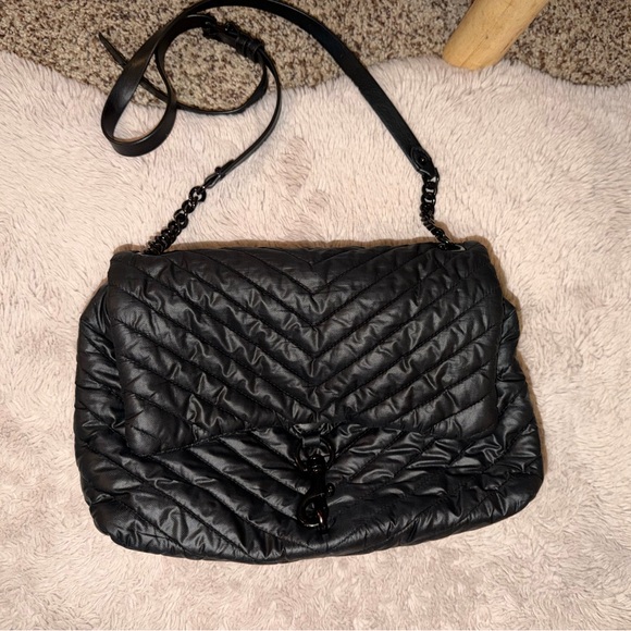 Rebecca Minkoff Quilted Black Crossbody Bag - Picture 12 of 13